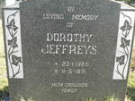 JEFFREYS Dorothy 1925-1971