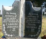 BILLINGS Frank Anthony 1908-1983 & Caroline Johanna 1911-1971