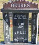 BEUKES Lettie Lena 1914-1975