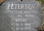 PETERSEN Wendy 1942-1973