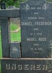 UNGERER Samuel Frederick -1946 & Mabel Rose -1954
