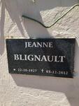 BLIGNAULT Jeanne 1927-2012