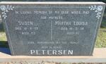 PETERSEN Susen -1972 :: PETERSEN Martha Louisa -1978