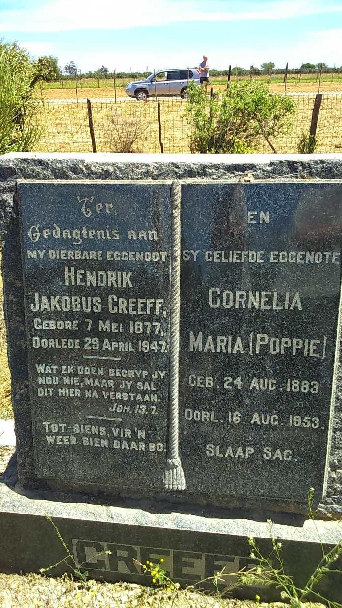 GREEFF Hendrik Jakobus 1877-1947 & Cornelia Maria 1883-1953