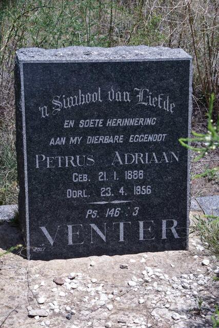 VENTER Petrus Adriaan 1888-1956