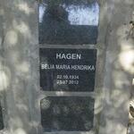 HAGEN Belia Maria Hendrika 1934-2012