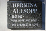 ALLSOPP Hermina 1953-