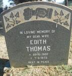 THOMAS Edith 1920-1973