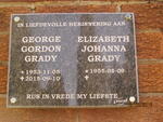 GRADY George Gordon 1953-2015 & Elizabeth Johanna 1955-