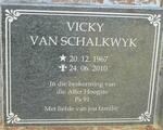 SCHALKWYK Vicky, van 1967-2010