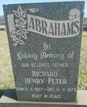 ABRAHAMS Richard Henry Peter 1927-1978