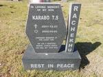 RACHEKHU Karabo T.S. 2001-2002