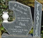 PLAATJIES Paul 1929-2005