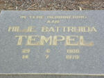 TEMPEL Hilje Battruida 1908-1979