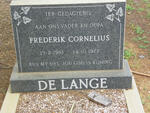 LANGE Frederik Cornelius, de 1910-1972
