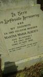 ALBERTS Martha Maria nee BLIGNAULT 1882-1919