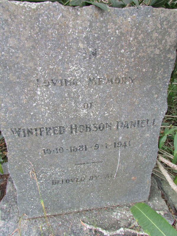 DANIELL Winifred Hobson 1881-1941