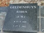 GELDENHUYS J.M. 1948-2002