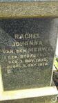 MERWE Rachel Johanna, van der nee STOFBERG 1852-1918