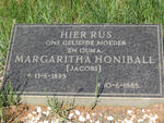 HONIBALL Margaritha nee JACOBS 1893-1985