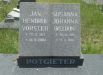 POTGIETER Jan Hendrik Vorster 1913-2003 & Susanna Johanna WELDON 1913-1988