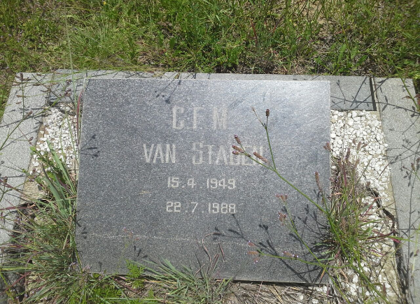 STADEN C.F.M., van 1949-1988
