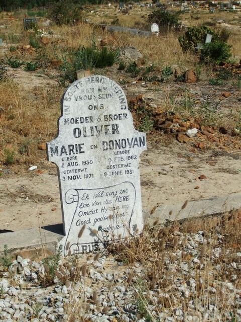 OLIVER Marie 1930-1971 :: OLIVER Donovan 1962-1981