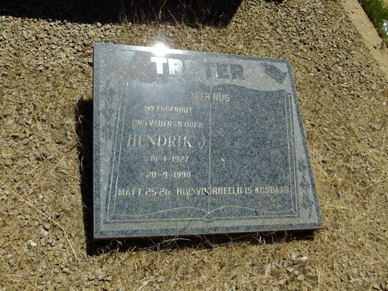 TRUTER Hendrik 1927-1998