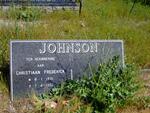 JOHNSON Christiaan Frederick 1931-1992
