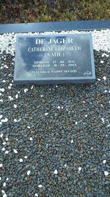 JAGER Catherine Elizabeth, de 1916-2003