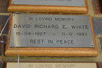 WHITE David Richard E. 1927-1997