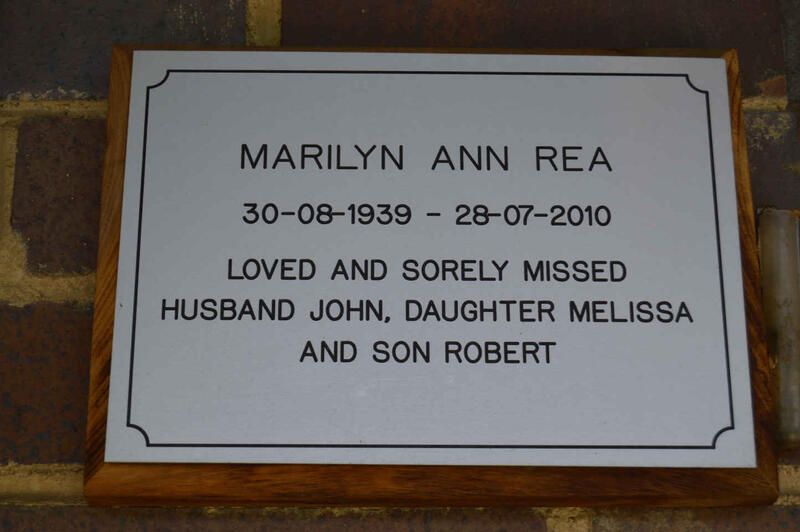 REA Marilyn Ann 1939-2010