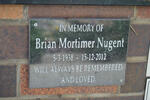 NUGENT Brian Mortimer 1938-2012