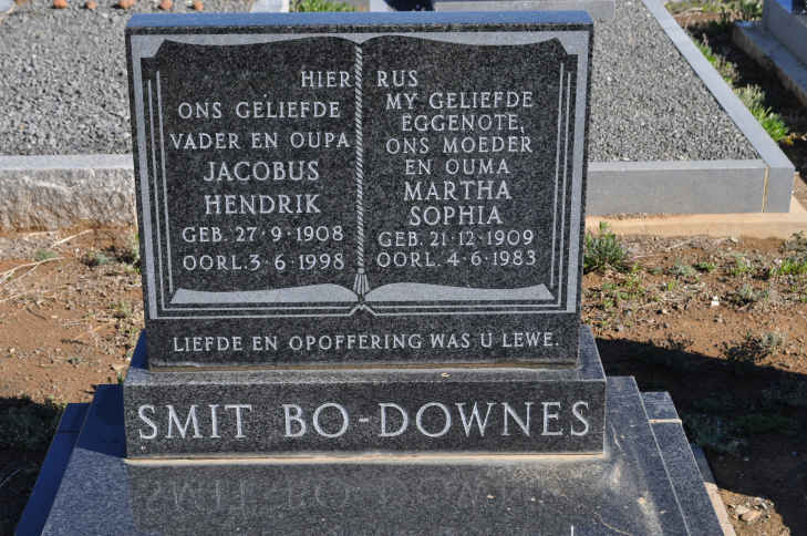 SMIT Jacobus Hendrik 1908-1998 & Martha Sophia 1909-1983