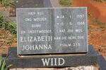 WIID Elizabeth Johanna 1897-1988