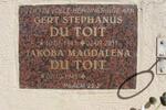 TOIT Gert Stephanus, du 1941-2011 & Jakoba Magdalena 1945-