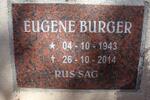 BURGER Eugene 1943-2014