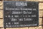 HUMAN Joubert 1919-2004 & Amy EKRON 1930-