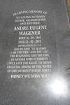 WAGENER Andre Eugene 1949-2012