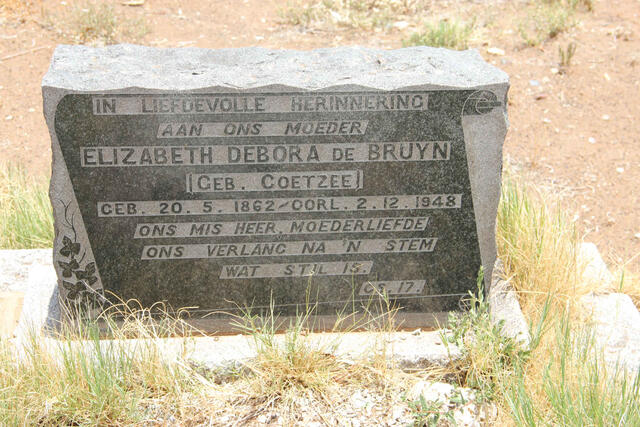 BRUYN Elizabeth Debora, de nee COETZEE 1862-1948