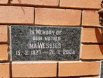 WESSELS M.A. 1927-2004