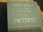 PIETERSE Martha Maria P. 1901-1989