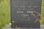 FOURIE Johan Andries 1901-1984