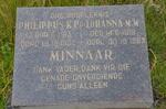 MINNAAR Philippus K.P. 1913-1982 & Johanna M.M. 1919-1983