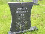 UYS Johannes Gerhardus 1904-1999