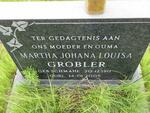 GROBLER Martha Johana Louisa nee SCHMAHL 1911-2005