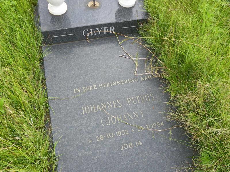 GEYER Johannes Petrus 1952-1984