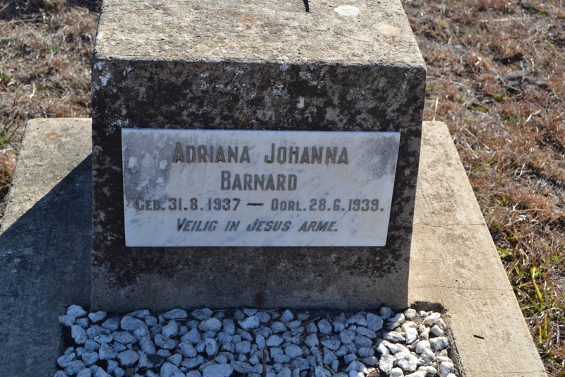 BARNARD Adriana Johanna 1937-1939