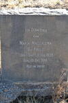 PREEZ Maria Magdalena, du nee SMIT 1859-1946