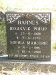 BARNES Reginald Philip 1920-1979 & Sophia Marjorie 1916-2001